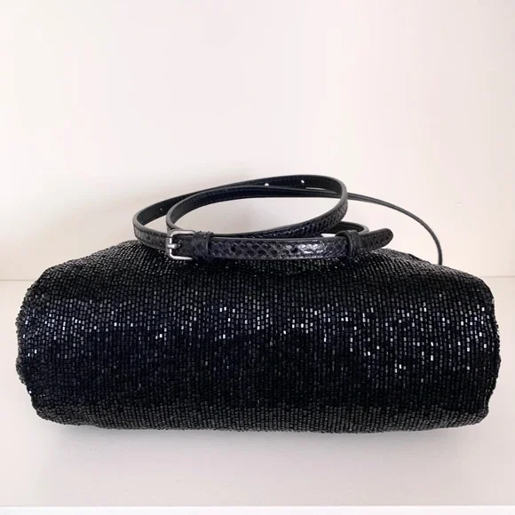 New Fendi beaded Python peekaboo crossbody bag - Picture 2 of 16